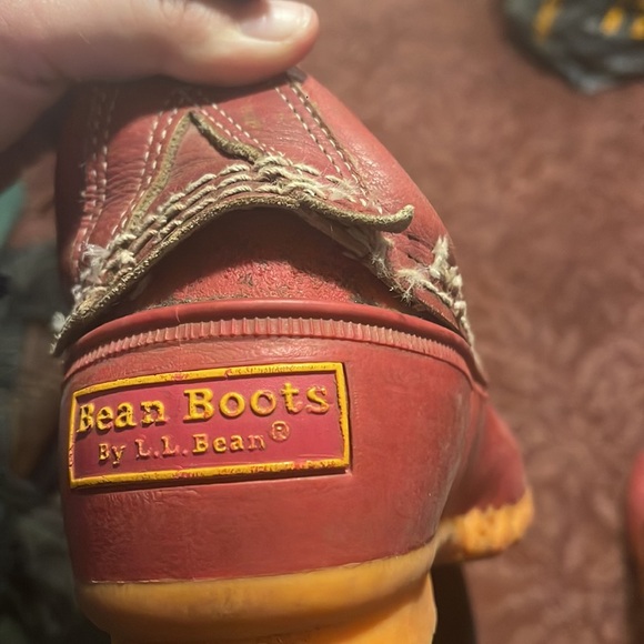Vintage Red L.L. Bean Boots Limited Edition Rare - Picture 7 of 7